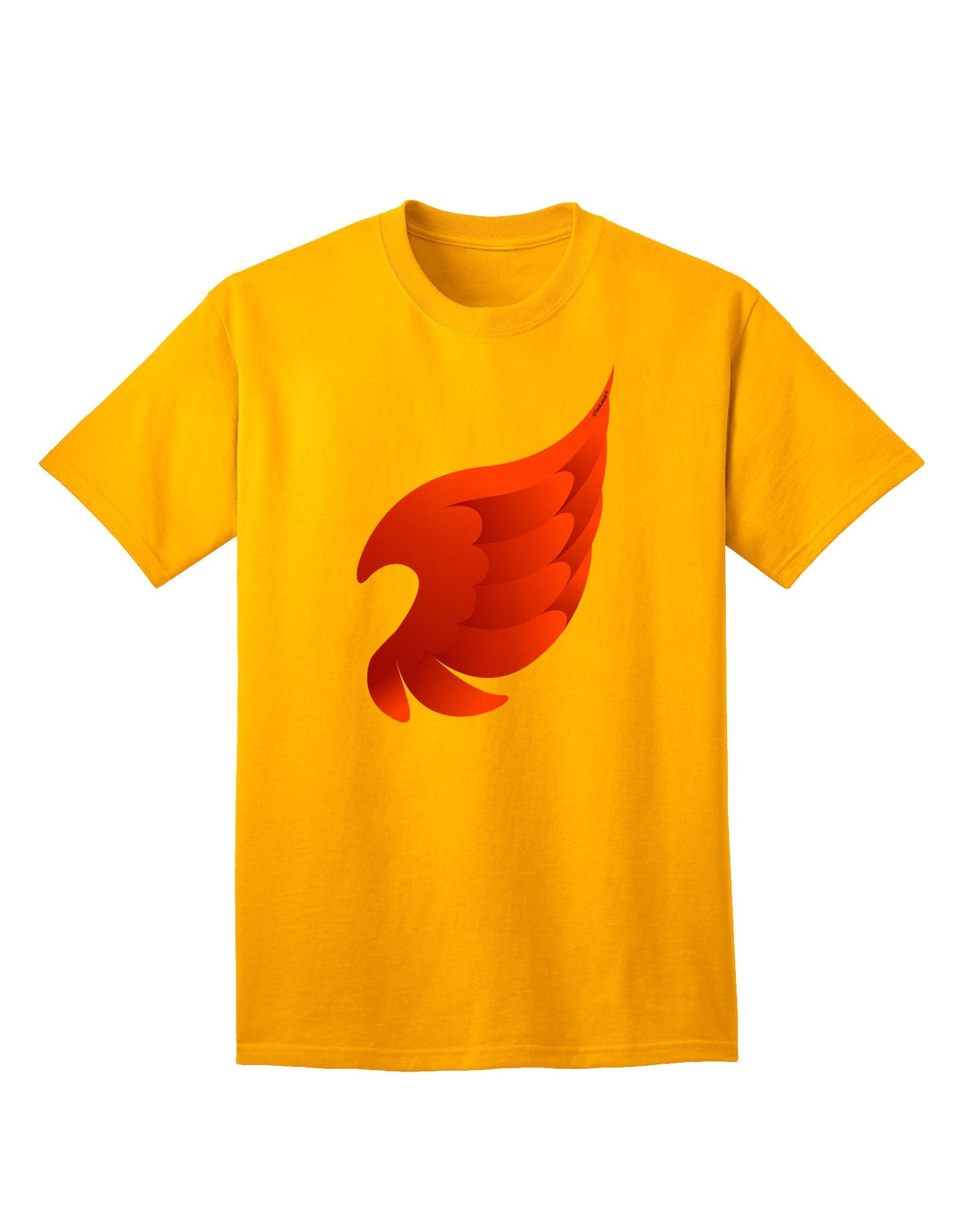 Charming Single Angel Wing Adult T-Shirt - A Fashion Statement for the Modern Individual-Mens T-shirts-TooLoud-Gold-Small-Davson Sales