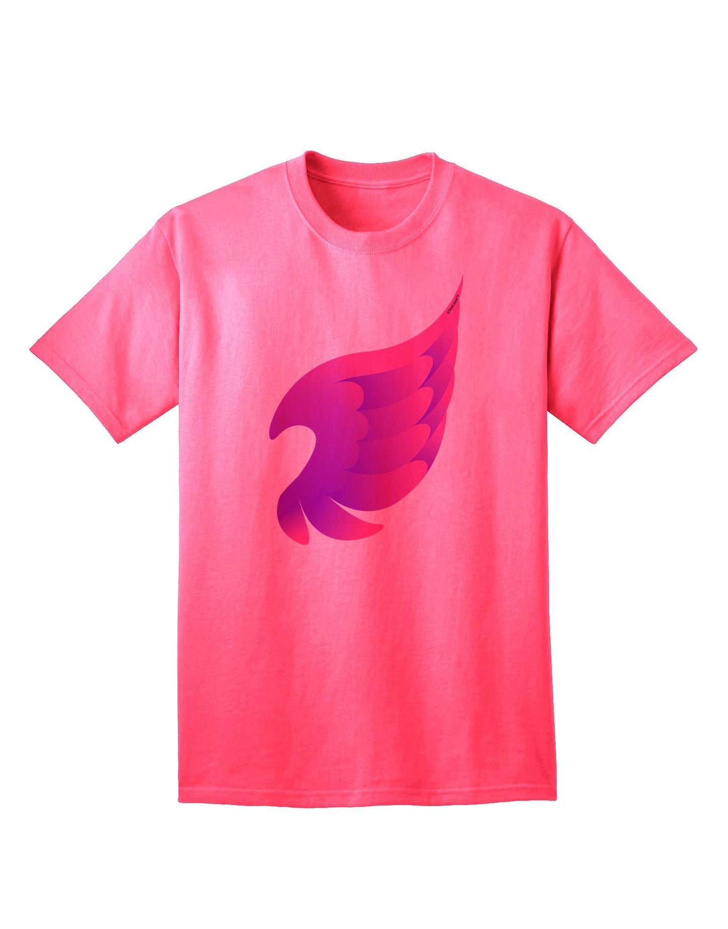 Charming Single Angel Wing Adult T-Shirt - A Fashion Statement for the Modern Individual-Mens T-shirts-TooLoud-Neon-Pink-Small-Davson Sales