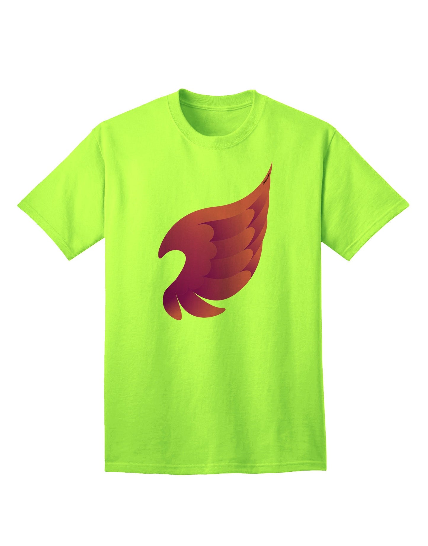 Charming Single Angel Wing Adult T-Shirt - A Fashion Statement for the Modern Individual-Mens T-shirts-TooLoud-Neon-Green-Small-Davson Sales