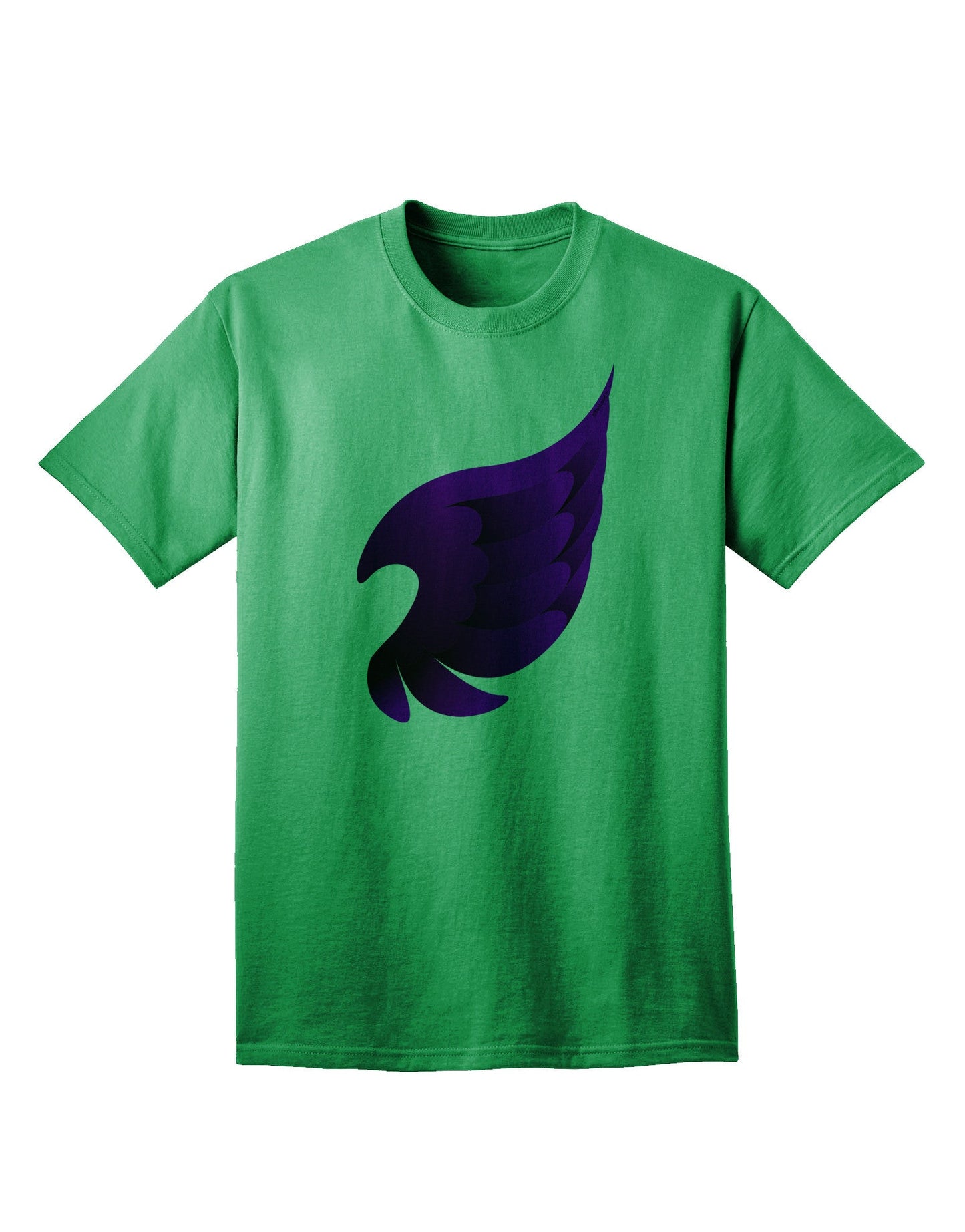Charming Single Dark Angel Wing - Adult T-Shirt in Black and Purple-Mens T-shirts-TooLoud-Kelly-Green-Small-Davson Sales