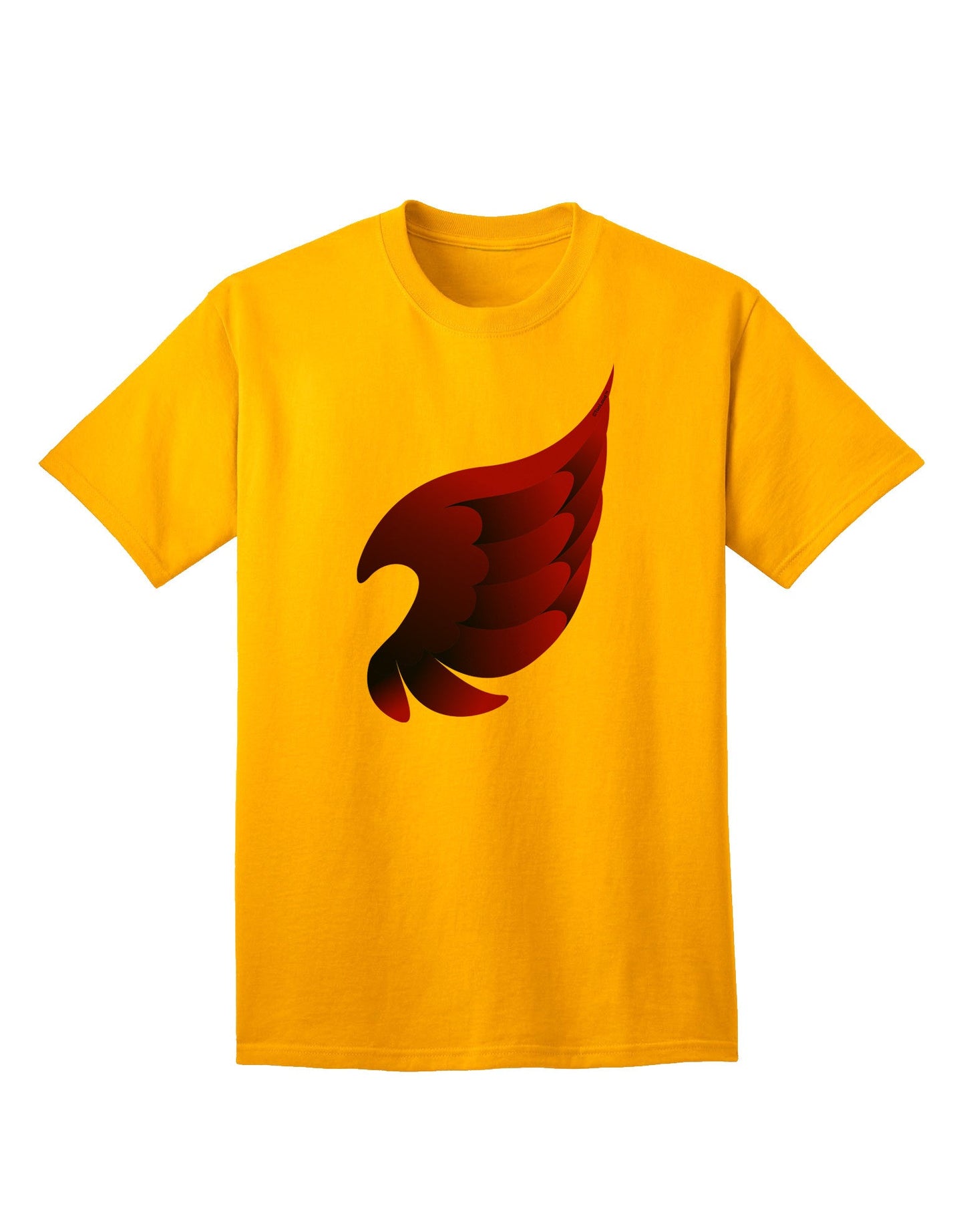 Charming Single Dark Angel Wing - Adult T-Shirt in Black and Purple-Mens T-shirts-TooLoud-Gold-Small-Davson Sales