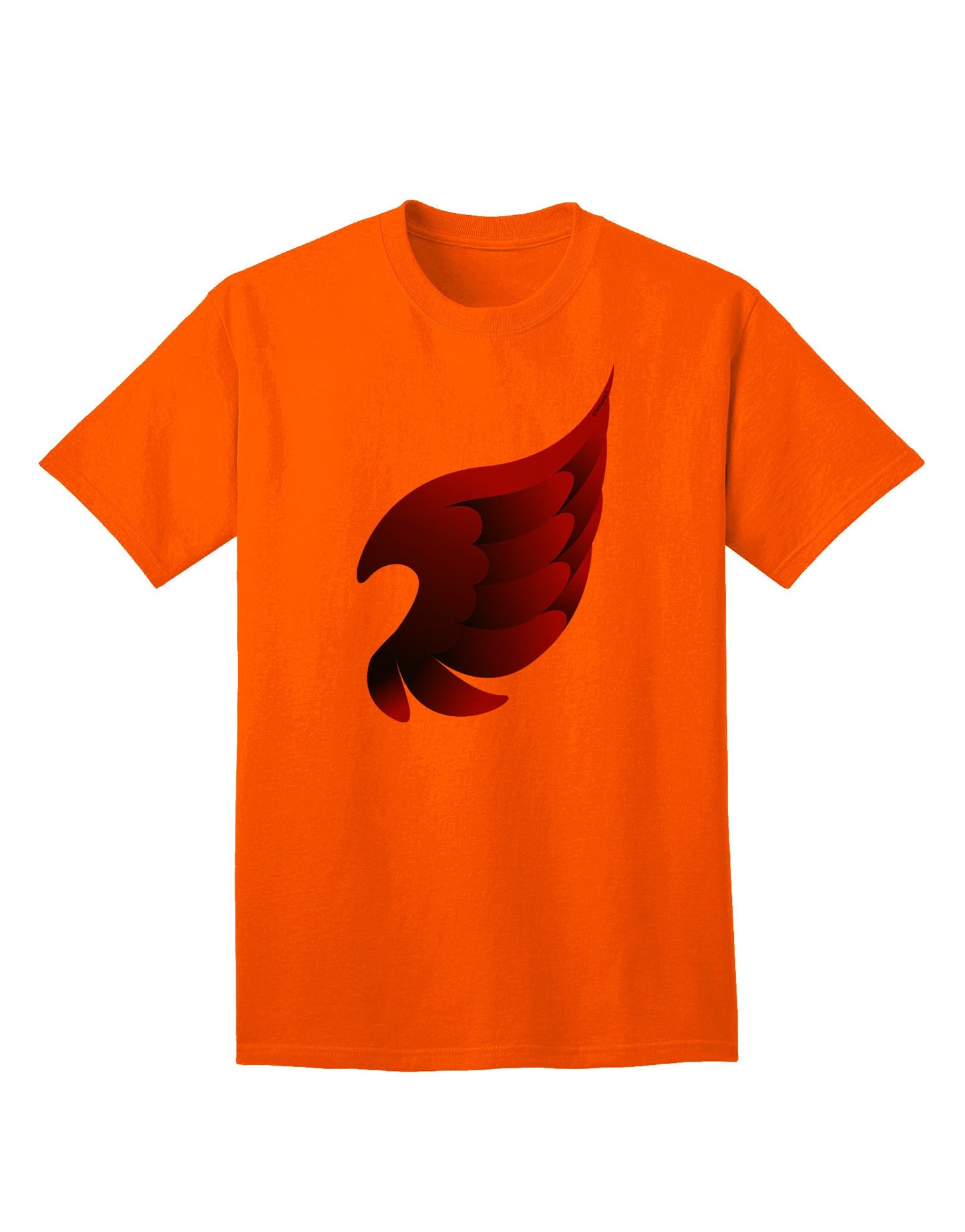 Charming Single Dark Angel Wing - Adult T-Shirt in Black and Purple-Mens T-shirts-TooLoud-Orange-Small-Davson Sales