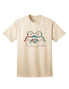 Charming Snowman Family with Boy Adult T-Shirt - A Delightful Addition to Your Wardrobe by TooLoud-Mens T-shirts-TooLoud-Natural-Small-Davson Sales