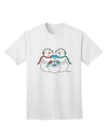 Charming Snowman Family with Boy Adult T-Shirt - A Delightful Addition to Your Wardrobe by TooLoud-Mens T-shirts-TooLoud-White-Small-Davson Sales