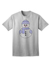 Charming Snowman With Hat and Scarf: A Festive Christmas Adult T-Shirt Collection-Mens T-shirts-TooLoud-AshGray-Small-Davson Sales