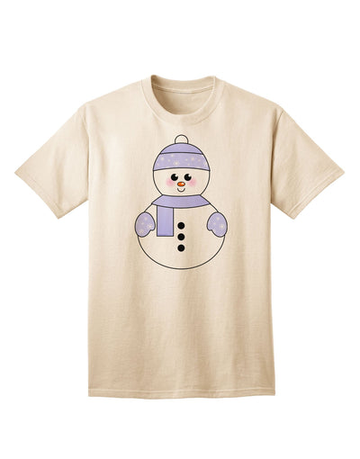 Charming Snowman With Hat and Scarf: A Festive Christmas Adult T-Shirt Collection-Mens T-shirts-TooLoud-Natural-Small-Davson Sales