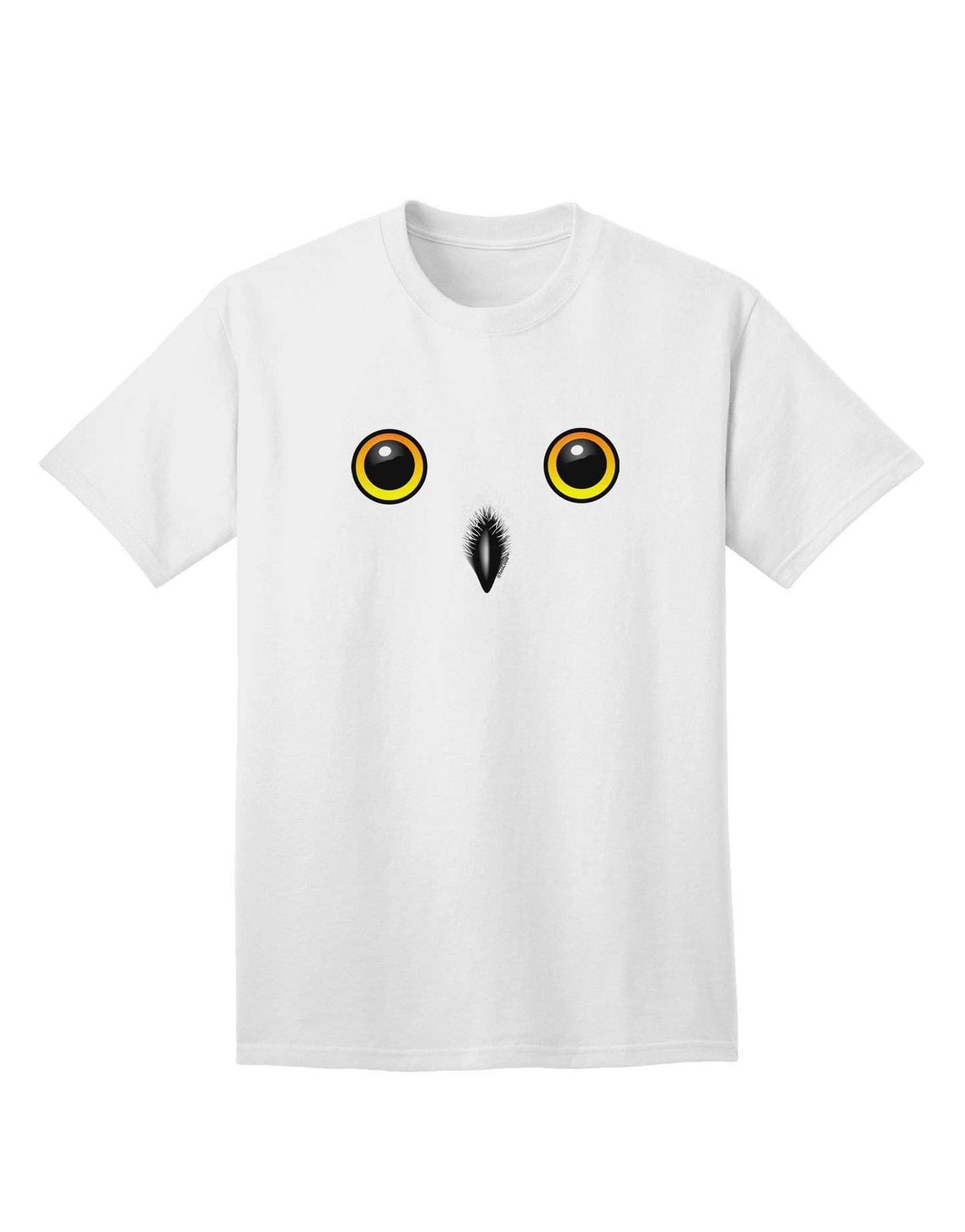 Charming Snowy Owl Face - Premium Adult T-Shirt for Casual Wear-Mens T-shirts-TooLoud-White-Small-Davson Sales
