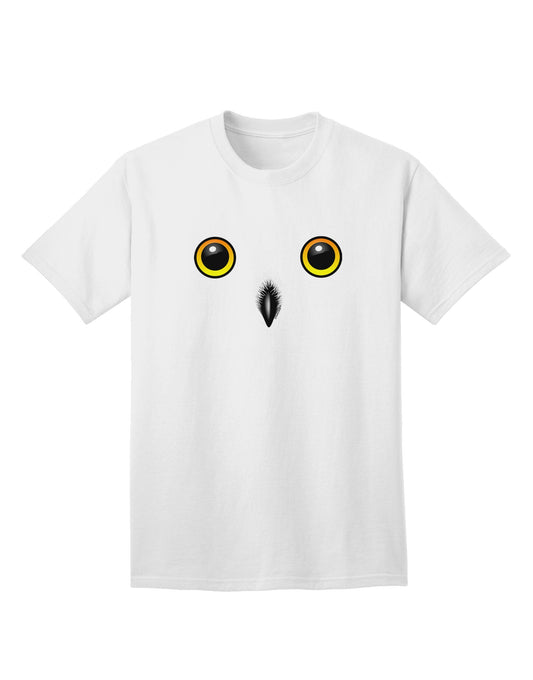Charming Snowy Owl Face - Premium Adult T-Shirt for Casual Wear-Mens T-shirts-TooLoud-White-Small-Davson Sales