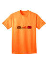 Charming Thanksgiving Food-Themed Adult T-Shirt: A Festive Addition to Your Wardrobe-Mens T-shirts-TooLoud-Neon-Orange-Small-Davson Sales
