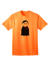 Charming Vampire Boy - Adult Halloween T-Shirt Collection-Mens T-shirts-TooLoud-Neon-Orange-Small-Davson Sales