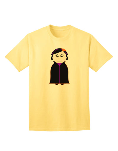 Charming Vampire Girl: Adult Halloween T-Shirt Collection-Mens T-shirts-TooLoud-Yellow-Small-Davson Sales