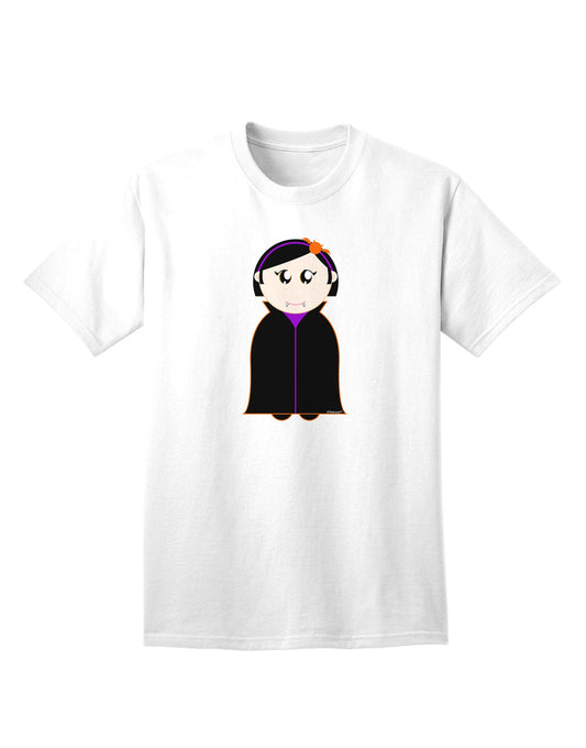 Charming Vampire Girl: Adult Halloween T-Shirt Collection-Mens T-shirts-TooLoud-White-Small-Davson Sales