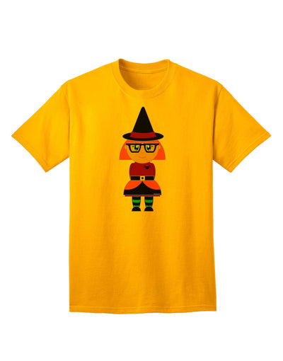 Charming Witch Halloween Adult T-Shirt - Perfect for Festive Celebrations-Mens T-shirts-TooLoud-Gold-Small-Davson Sales