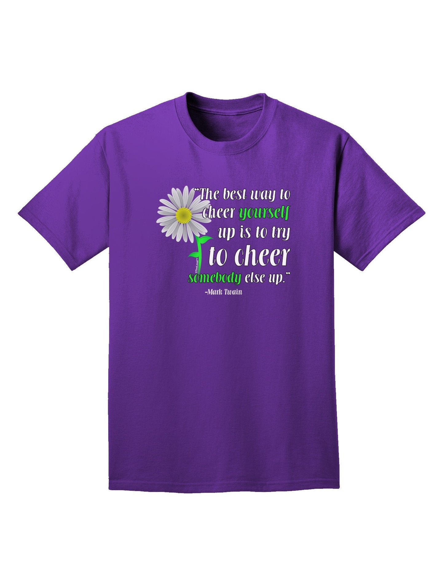 Cheer Yourself Up Mark Twain Adult Dark T-Shirt-Mens T-Shirt-TooLoud-Purple-XXXX-Large-Davson Sales