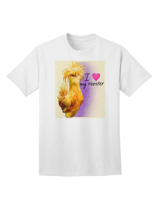 Cherished Rooster: I Heart My Rooster - Premium Adult T-Shirt Collection-Mens T-shirts-TooLoud-White-Small-Davson Sales