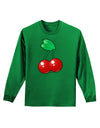 Cherries Adult Long Sleeve Dark T-Shirt-TooLoud-Kelly-Green-XXX-Large-Davson Sales