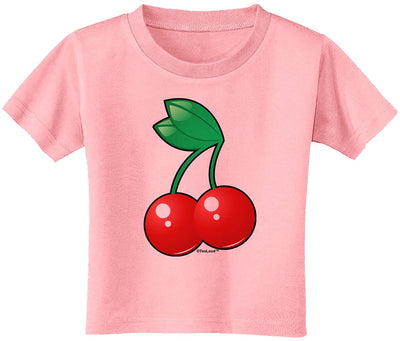 Cherries Toddler T-Shirt-Toddler T-Shirt-TooLoud-Candy-Pink-2T-Davson Sales