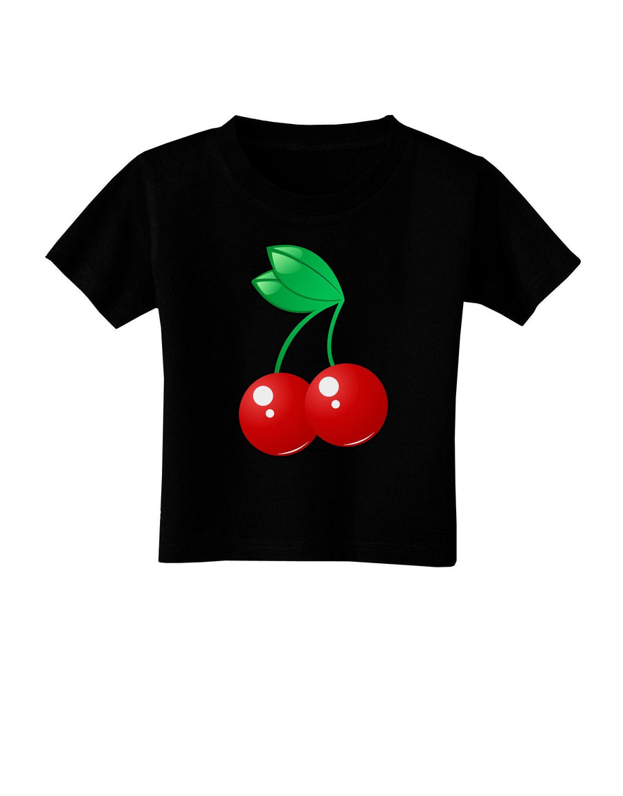 Cherries Toddler T-Shirt Dark-Toddler T-Shirt-TooLoud-Black-4T-Davson Sales