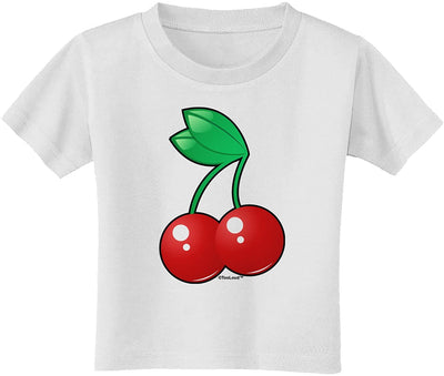 Cherries Toddler T-Shirt-Toddler T-Shirt-TooLoud-White-2T-Davson Sales