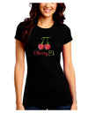 Cherry Pi Juniors Petite Crew Dark T-Shirt-T-Shirts Juniors Tops-TooLoud-Black-Juniors Fitted Small-Davson Sales