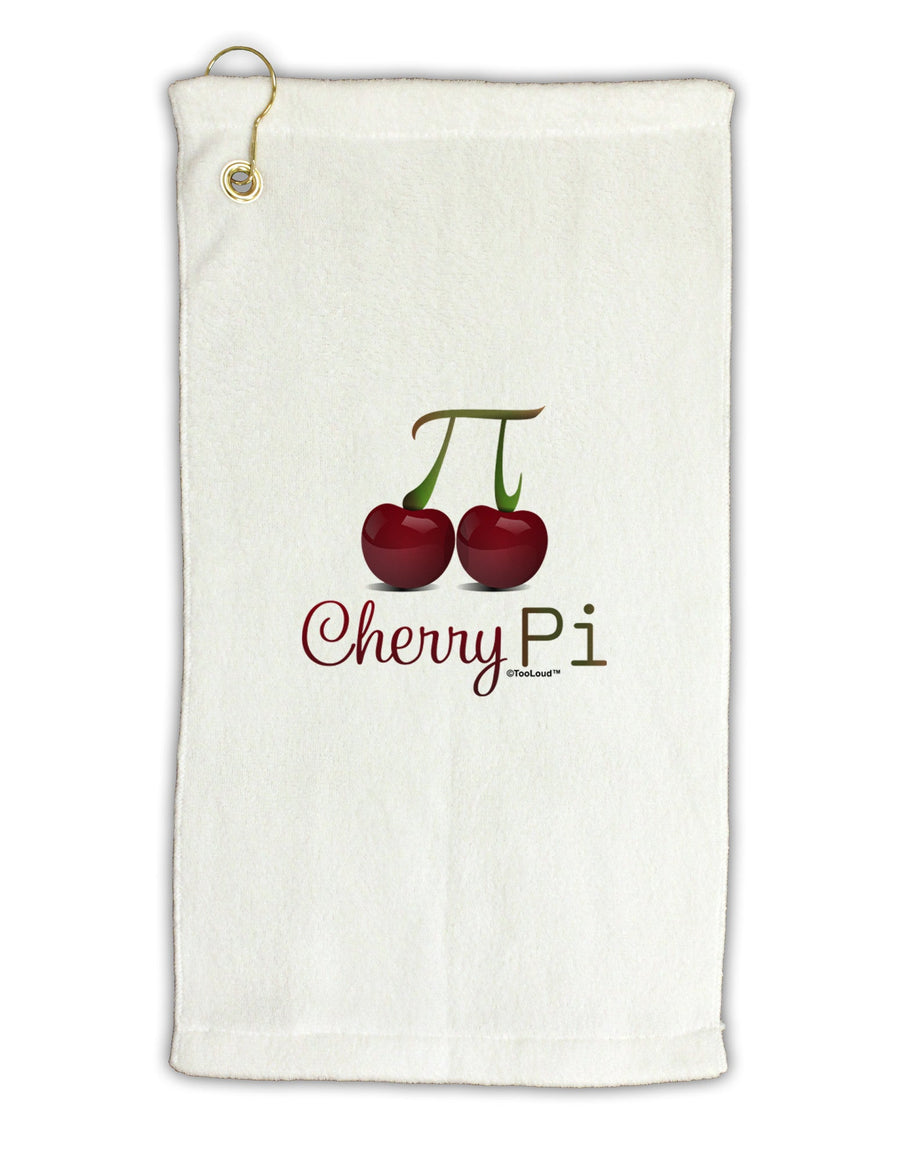 Cherry Pi Micro Terry Gromet Golf Towel 16 x 25 inch-Golf Towel-TooLoud-White-Davson Sales