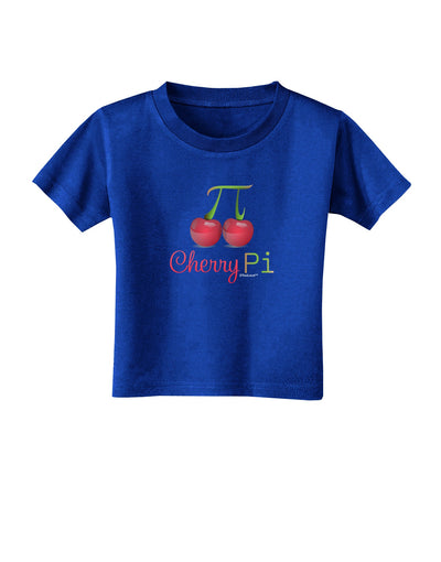 Cherry Pi Toddler T-Shirt Dark-Toddler T-Shirt-TooLoud-Royal-Blue-2T-Davson Sales