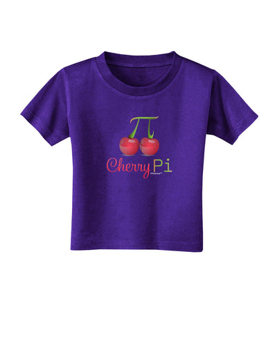 Cherry Pi Toddler T-Shirt Dark-Toddler T-Shirt-TooLoud-Purple-2T-Davson Sales