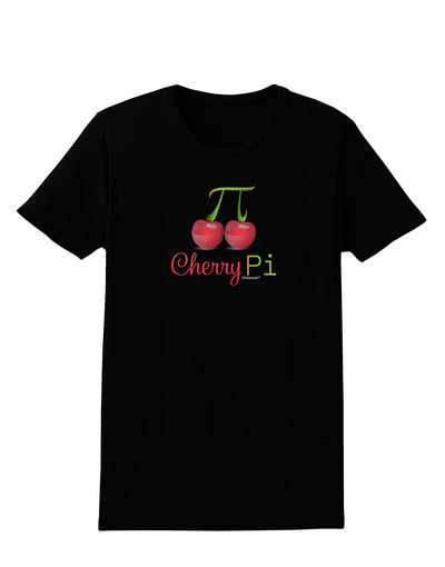 Cherry Pi Womens Dark T-Shirt-TooLoud-Black-X-Small-Davson Sales