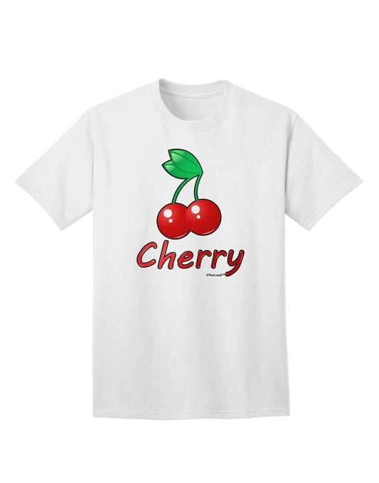 Cherry Text Adult T-Shirt-Mens T-Shirt-TooLoud-White-XXXX-Large-Davson Sales