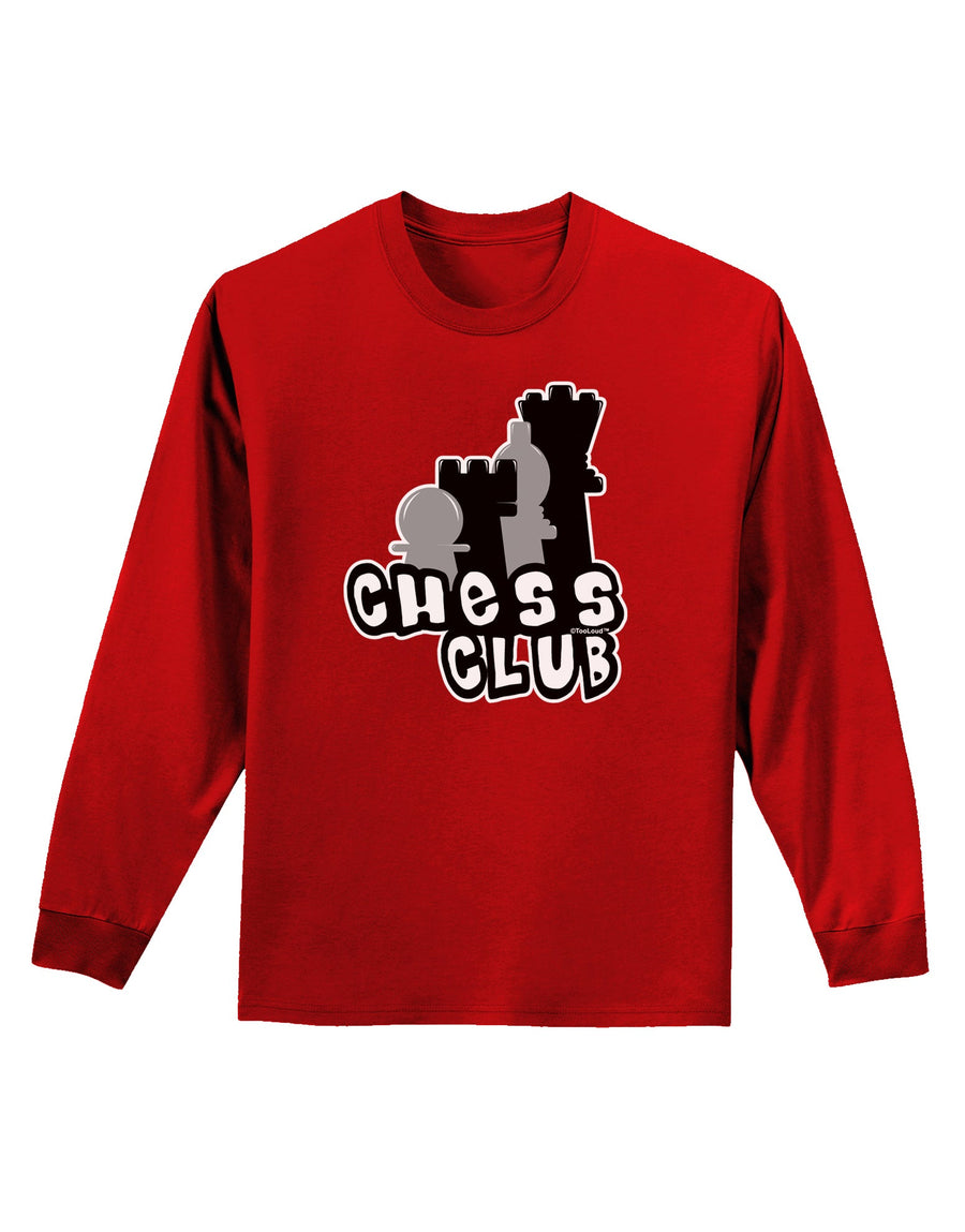 Chess Club Adult Long Sleeve Dark T-Shirt by TooLoud-TooLoud-Black-Small-Davson Sales