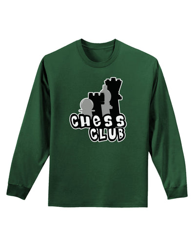 Chess Club Adult Long Sleeve Dark T-Shirt by TooLoud-TooLoud-Dark-Green-Small-Davson Sales