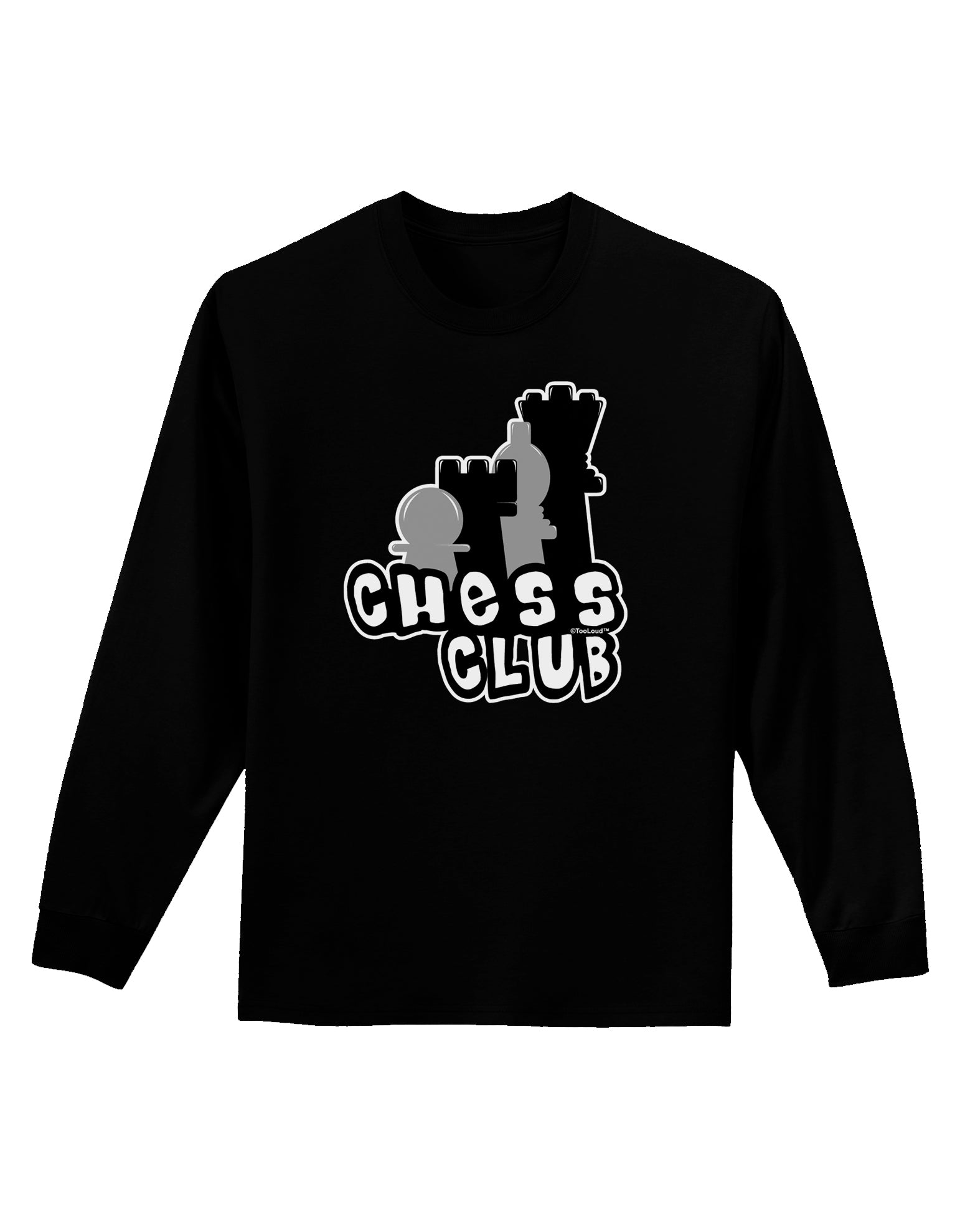 Chess Club Adult Long Sleeve Dark T-Shirt by TooLoud-TooLoud-Black-Small-Davson Sales
