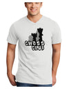 Chess Club Adult V-Neck T-shirt by TooLoud-Mens V-Neck T-Shirt-TooLoud-White-Small-Davson Sales