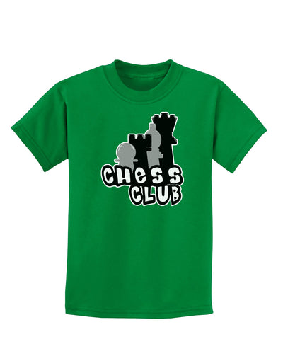 Chess Club Childrens Dark T-Shirt by TooLoud-Childrens T-Shirt-TooLoud-Kelly-Green-X-Small-Davson Sales