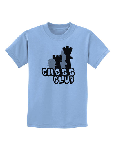 Chess Club Childrens T-Shirt by TooLoud-Childrens T-Shirt-TooLoud-Light-Blue-X-Small-Davson Sales