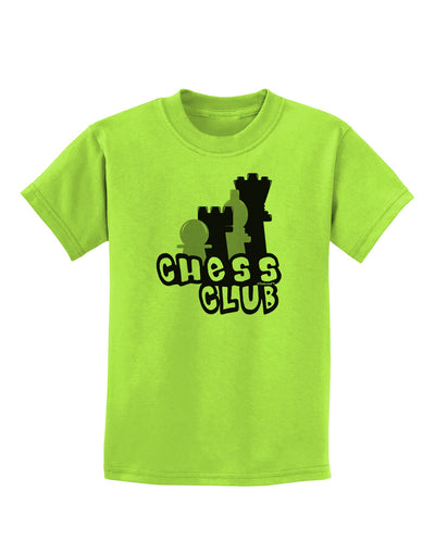 Chess Club Childrens T-Shirt by TooLoud-Childrens T-Shirt-TooLoud-Lime-Green-X-Small-Davson Sales