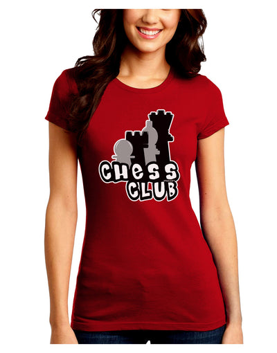 Chess Club Juniors Crew Dark T-Shirt by TooLoud-T-Shirts Juniors Tops-TooLoud-Red-Juniors Fitted Small-Davson Sales