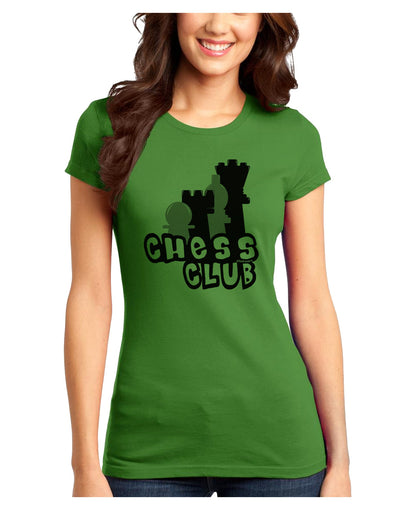 Chess Club Juniors T-Shirt by TooLoud-Womens Juniors T-Shirt-TooLoud-Kiwi-Green-Juniors Fitted X-Small-Davson Sales