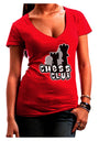 Chess Club Juniors V-Neck Dark T-Shirt by TooLoud-Womens V-Neck T-Shirts-TooLoud-Red-Juniors Fitted Small-Davson Sales