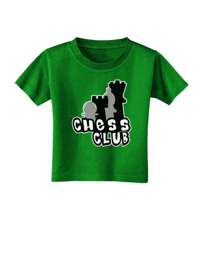 Chess Club Toddler T-Shirt Dark by TooLoud-Toddler T-Shirt-TooLoud-Clover-Green-2T-Davson Sales