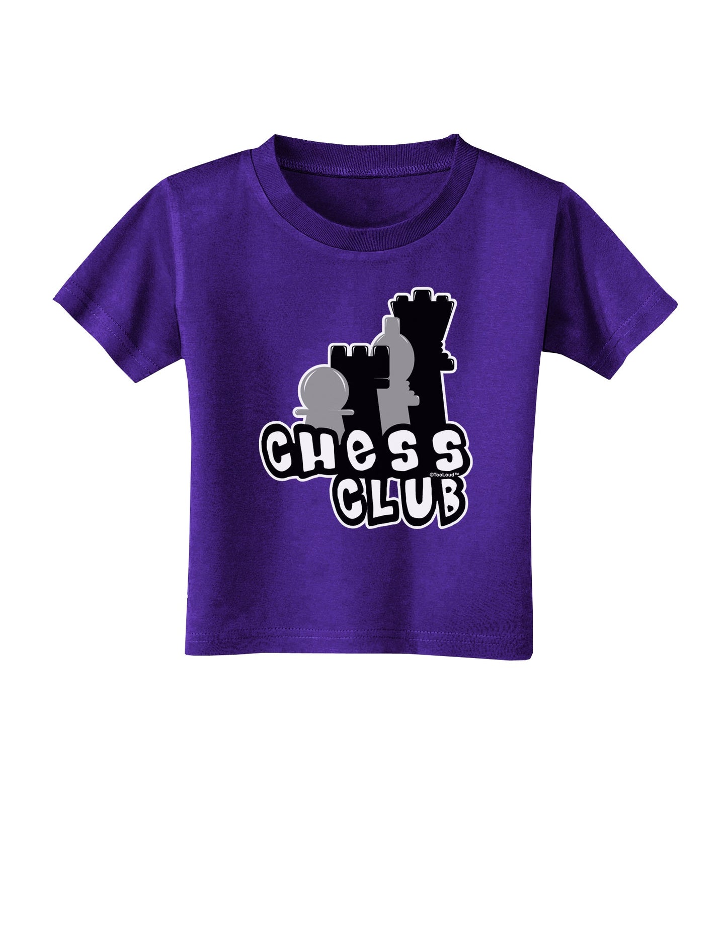 Chess Club Toddler T-Shirt Dark by TooLoud-Toddler T-Shirt-TooLoud-Purple-2T-Davson Sales