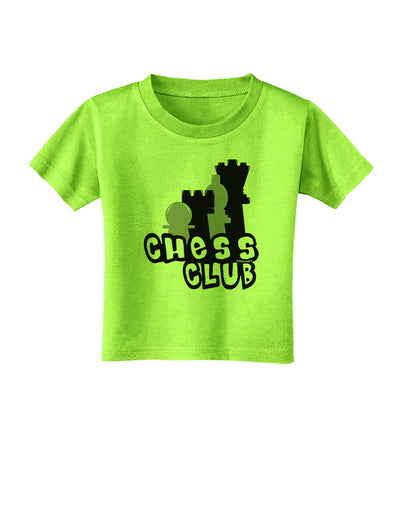 Chess Club Toddler T-Shirt by TooLoud-Toddler T-Shirt-TooLoud-Lime-Green-2T-Davson Sales