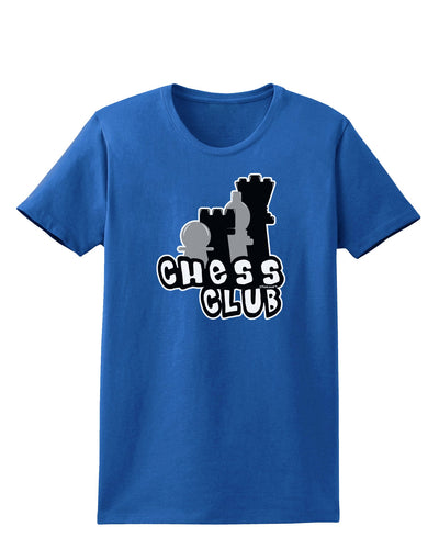 Chess Club Womens Dark T-Shirt by TooLoud-Womens T-Shirt-TooLoud-Royal-Blue-X-Small-Davson Sales