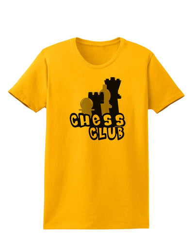 Chess Club Womens T-Shirt by TooLoud-Womens T-Shirt-TooLoud-Gold-X-Small-Davson Sales