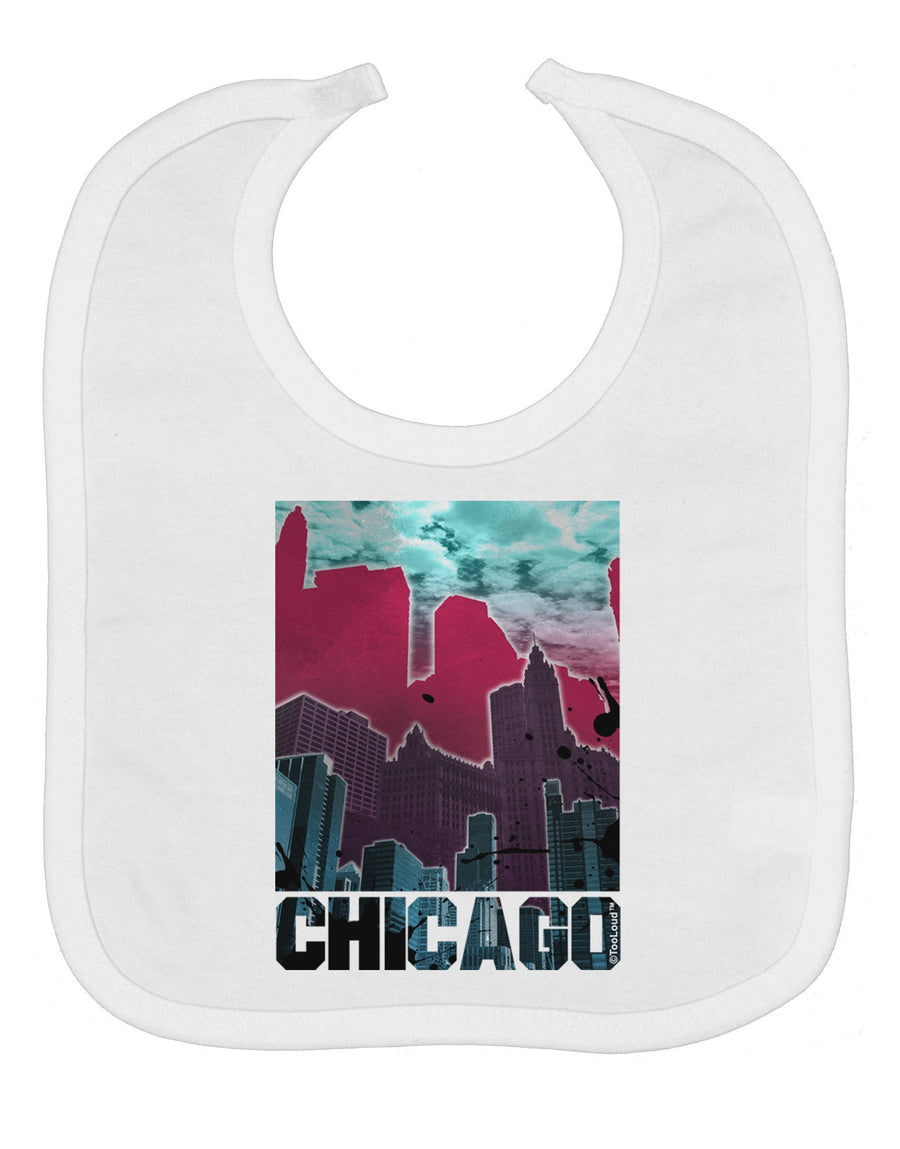 Chicago Abstract 2 Baby Bib