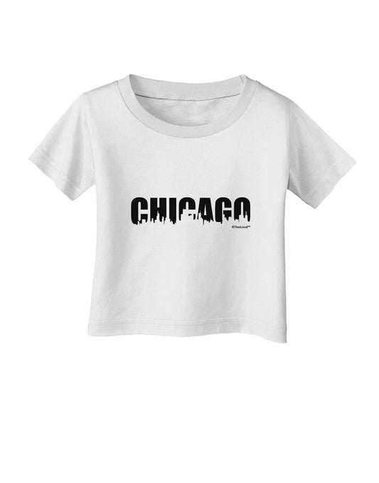 Chicago Skyline Cutout Infant T-Shirt by TooLoud-Infant T-Shirt-TooLoud-White-06-Months-Davson Sales