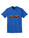Chicago Skyline Cutout - Sunset Sky Adult Dark T-Shirt by TooLoud-Mens T-Shirt-TooLoud-Royal-Blue-Small-Davson Sales