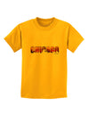 Chicago Skyline Cutout - Sunset Sky Childrens T-Shirt by TooLoud-Childrens T-Shirt-TooLoud-Gold-X-Small-Davson Sales