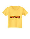 Chicago Skyline Cutout - Sunset Sky Toddler T-Shirt by TooLoud-Toddler T-Shirt-TooLoud-Yellow-2T-Davson Sales