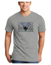 Chicago Triangles Adult V-Neck T-shirt-Mens V-Neck T-Shirt-TooLoud-HeatherGray-XXXX-Large-Davson Sales